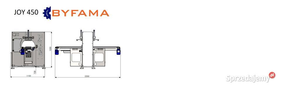Pakowarka owijarka pozioma YOY450 Obodowo