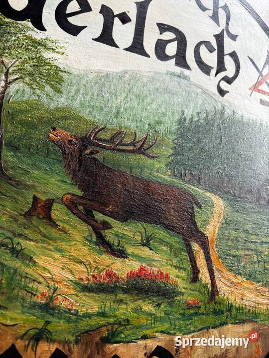 Obraz okrągły jeleń dekoracja ścienna Gerlach lubuskie Siedlisko