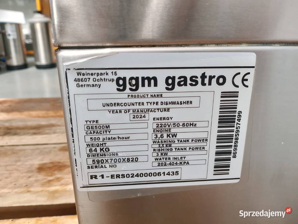 Zmywarka kosz 50x50 GGM GASTRO GE500M