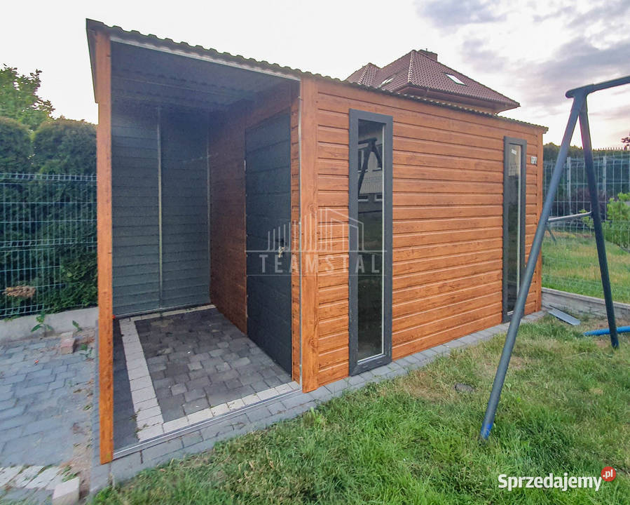 Schowek Domek Ogrodowy 25x2m Wiata 1m 2x Okno Jelenia Góra