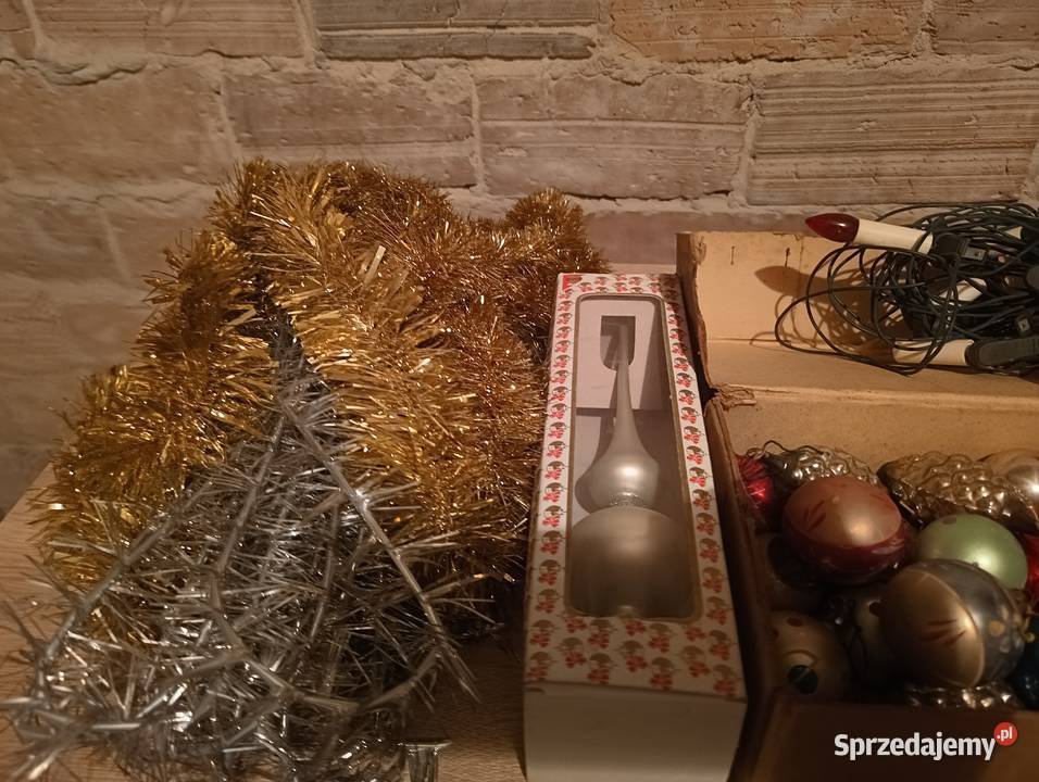 Zestaw bąbki choinkowe z czasów PRL Unikatowa śląskie Będzin