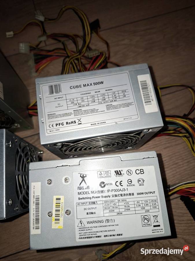 Zasilacze pc sprawne Obudowy i zasilanie Wartkowice