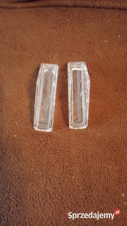 Serwetnik kryształowy z czasów PRL Porcelana i szkło