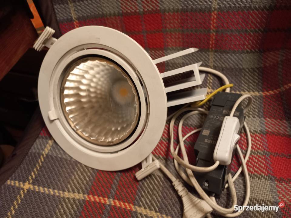 Sprzedam oszczedna lampa obrotowa sufitowa biała podlaskie Grajewo
