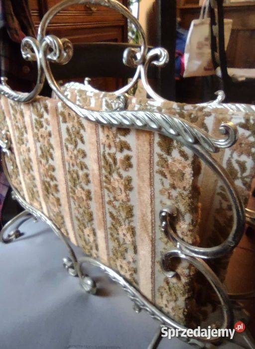 Stary stojak na gazety Francja mosiądz wielkopolskie