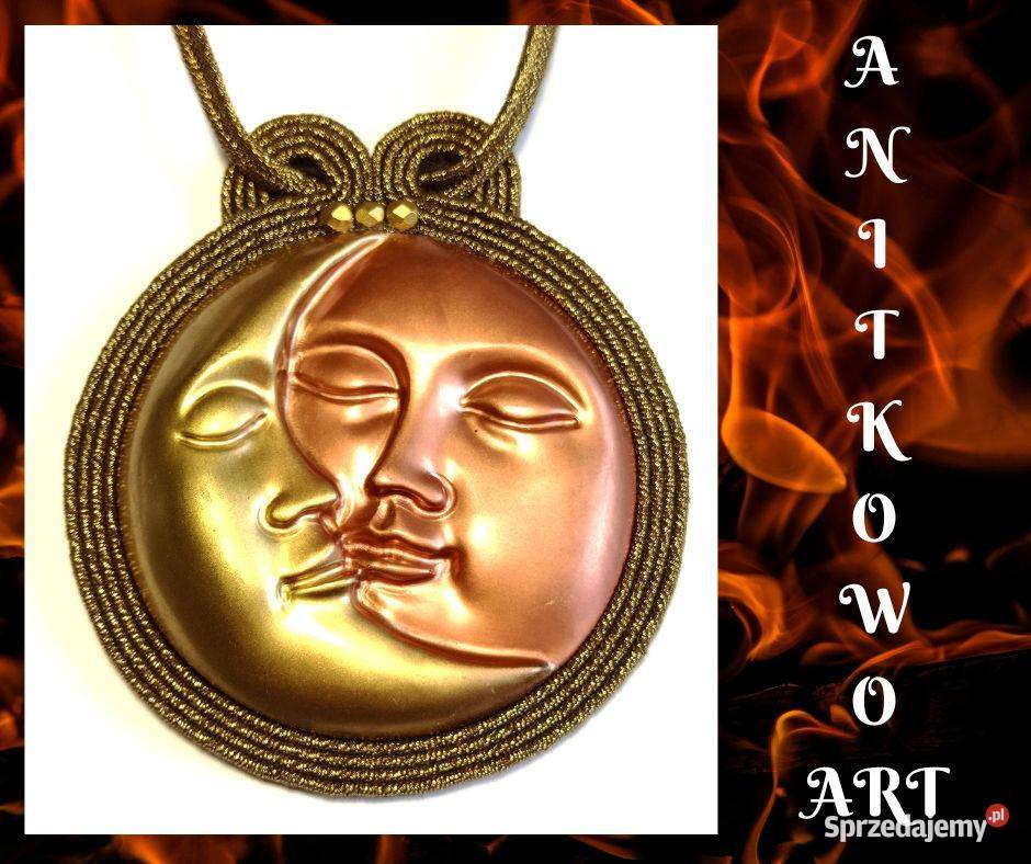 WISIOR KSZIĘŻYCOWY Z ŻYWICĄ złoty SUTASZ Warszawa sprzedam