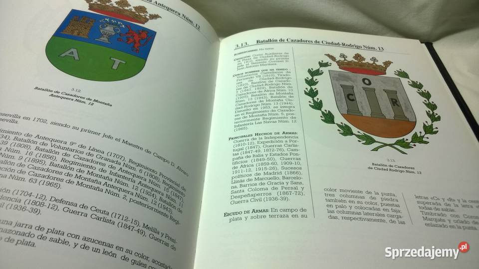 Książka CASTANO CANTERO HERBY ARMII HISZPAŃSKIEJ Warszawa