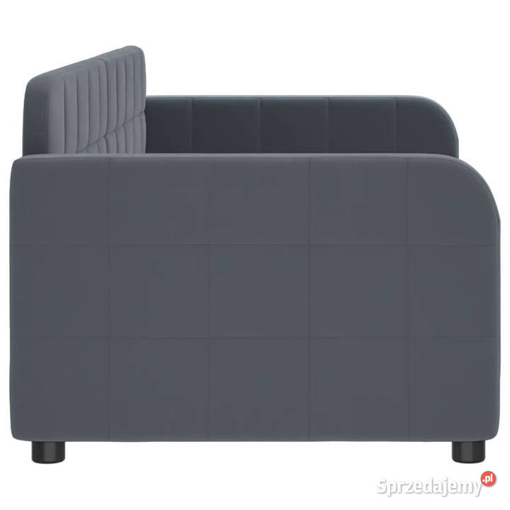 Sofa z funkcją spania ciemnoszara aksamitna mazowieckie Warszawa