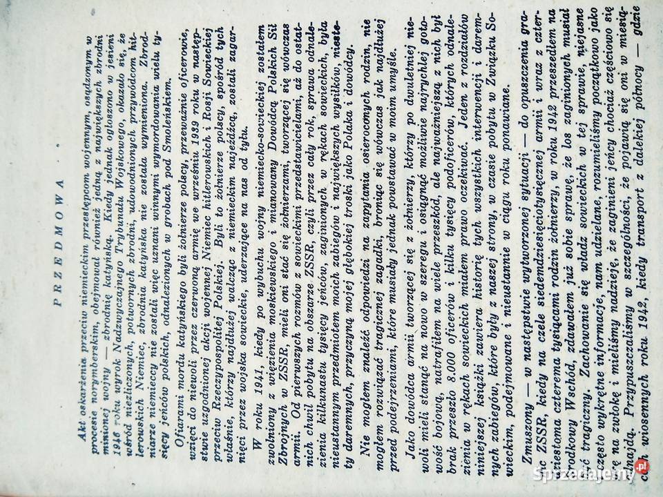 Zbrodnia katyńska książki unikatowe antykwariat Warszawa