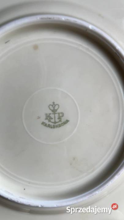 Talerzyk deserowy Syg KP Karlskrona Czarno złota Gdańsk