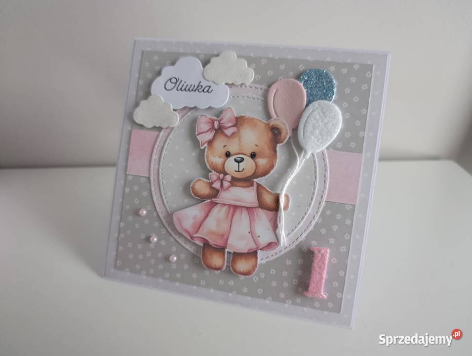 Personalizowana kartka na Roczek urodziny Łódź sprzedam
