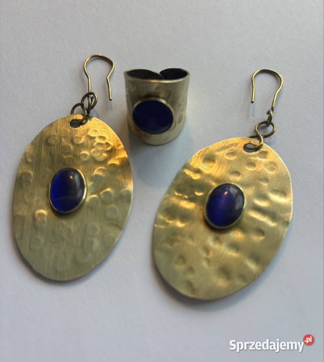 Komplet biżuterii mosiądz