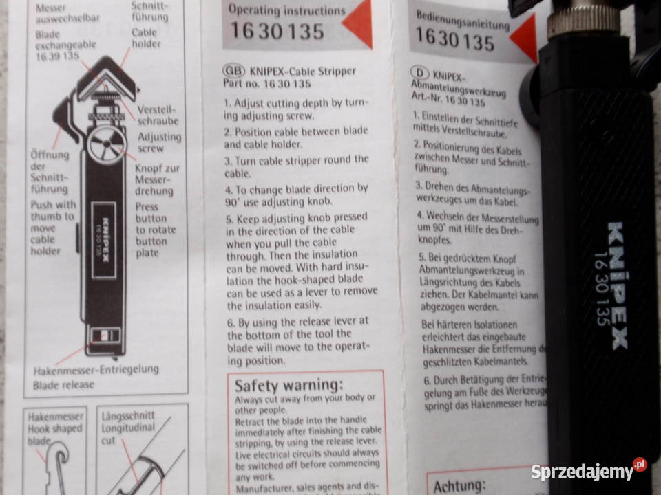 Knipex 16 30 135 przyrząd do ściągania Łódź