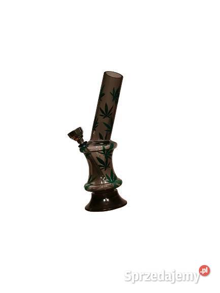 Fajka Wodna Akrylowa Bongo z Motywem Listków Ostrowy nad Okszą