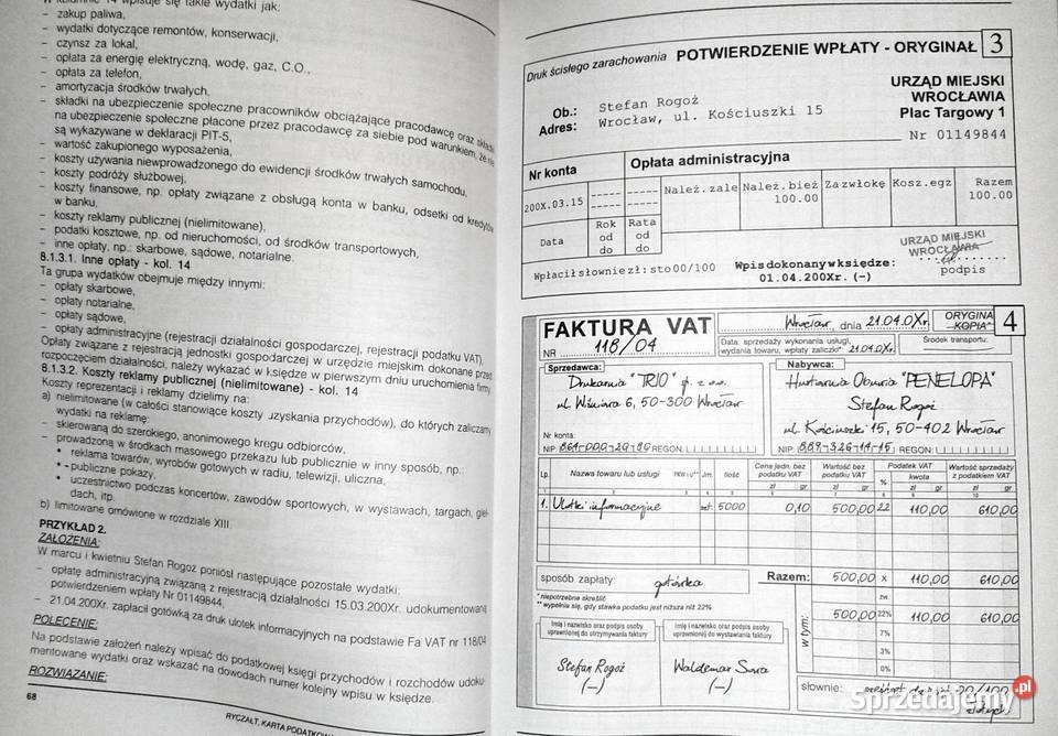 Ryczałt Karta podatkowa Podatkowa księga Bożena lubelskie Chełm