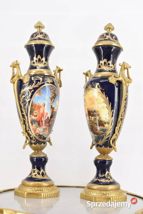 Piękny Zestaw Porcelanowy Waza Amfora Wazon Kraków sprzedam