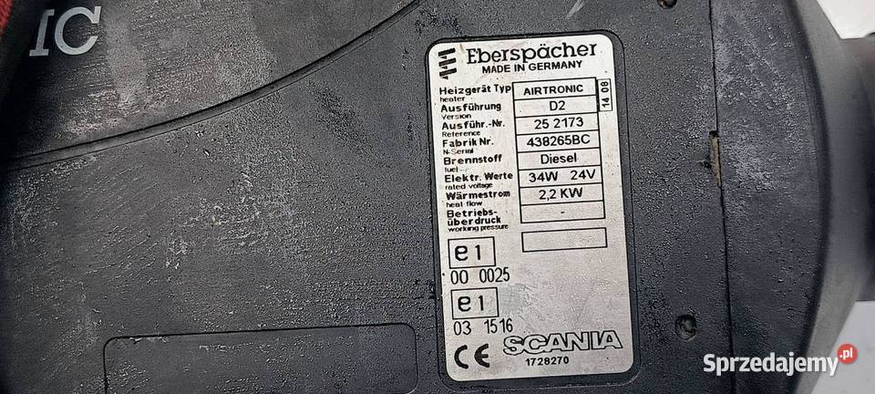 WEBASTO SCANIA R 420 kujawsko-pomorskie