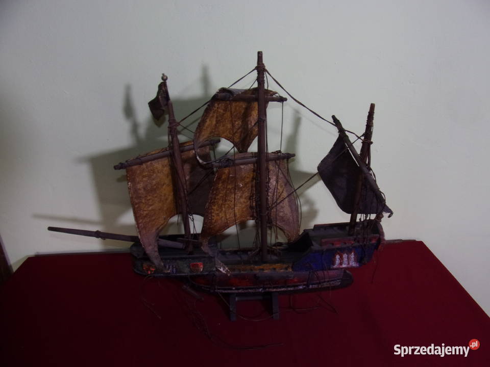 stary model żalgowca statek Chorzew sprzedam