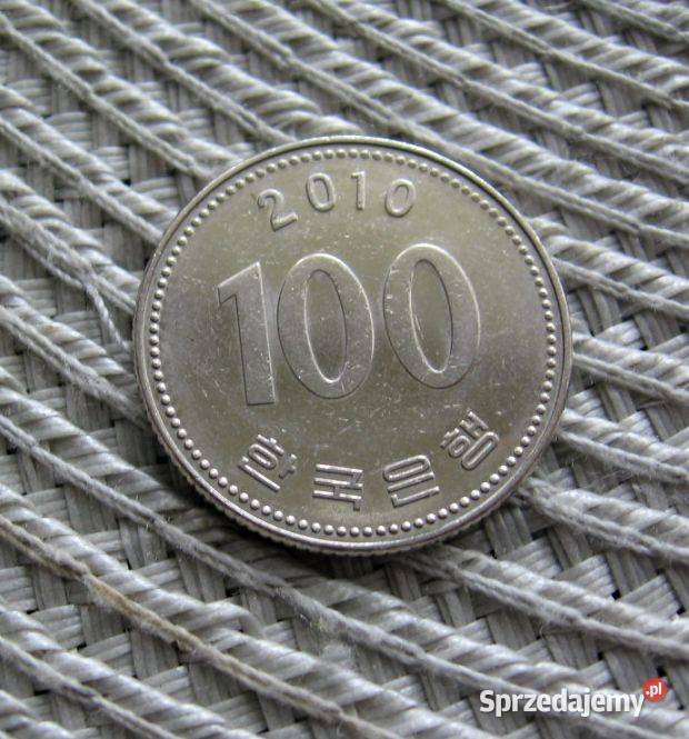 Korea 100 Wonów 2010r wielkopolskie Kalisz