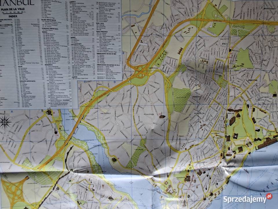 Turcja Turquie Istanbul plan miasta Kraków
