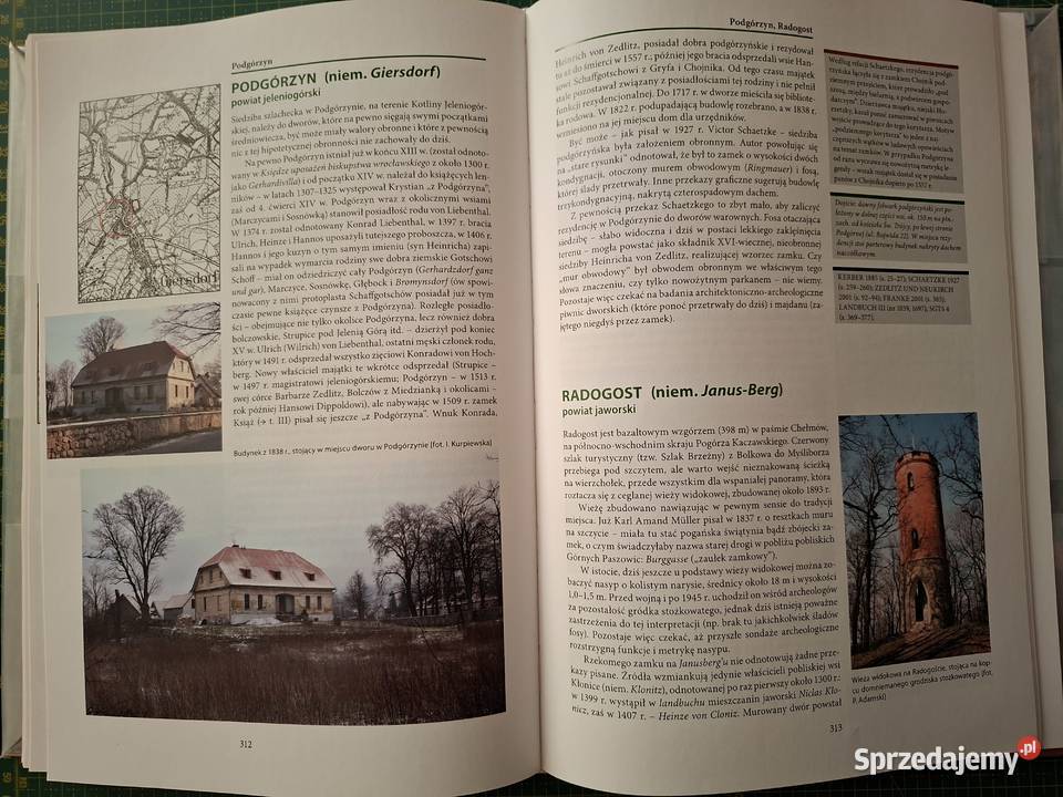 Zamki i dwory obronne w Sudetach tom II architektura, budownictwo sprzedam