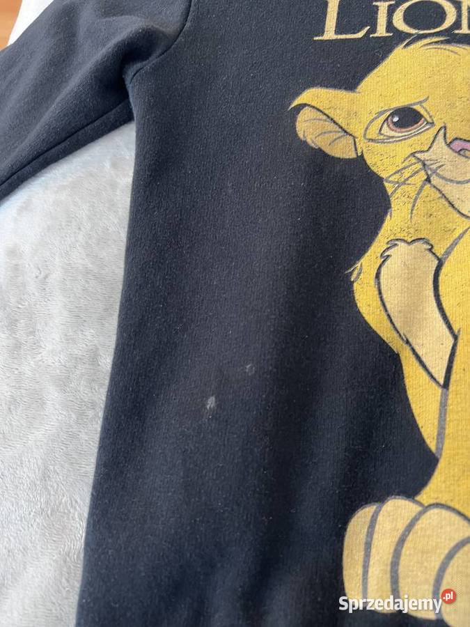 Bluza czarna z kapturem Lion King Król Lew Jasło