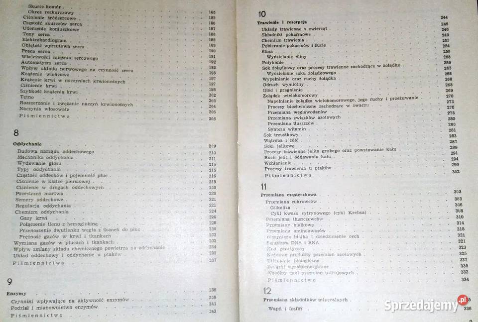 Zarys fizjologii zwierząt Zygmunt Ewy lubelskie Chełm