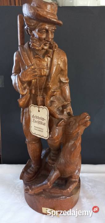 Figura myśliwego rzeźba myśliwy jeleń nowa Gryfino