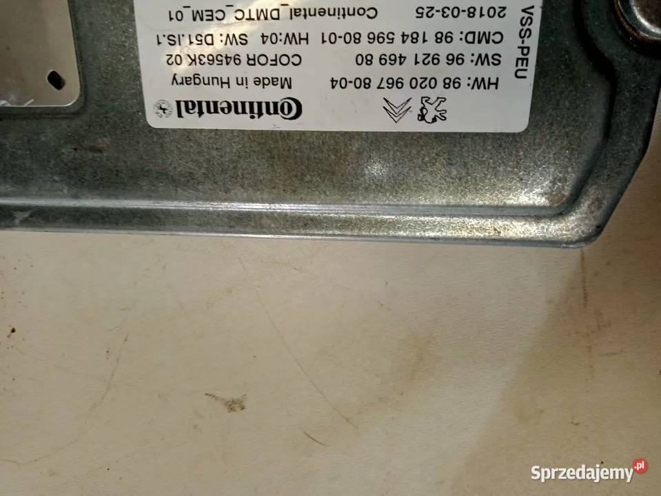 KOMPUTER STEROWNIK STARTSTOP PEUGEOT CITROEN