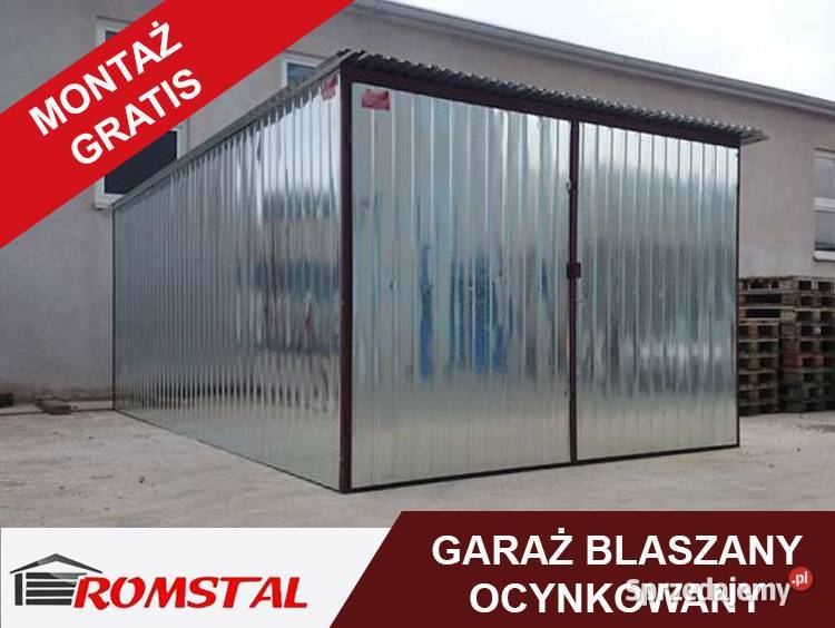 Garaż Blaszany OCYNKOWANY 6x5 - Blaszak , Garaże - Romstal