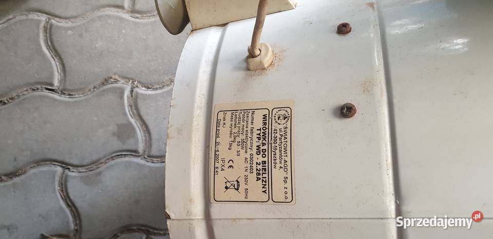 wirówka do wypranych ubrań Rudzica sprzedam