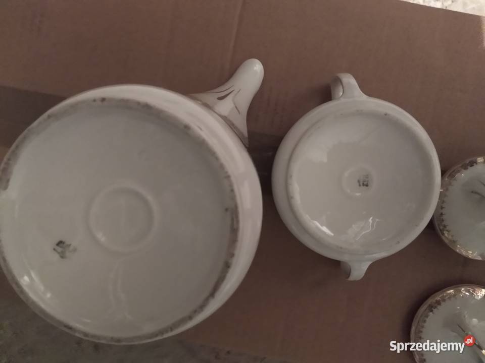 Dzbanek i cukiernica KPM Porcelana i szkło mazowieckie Radom