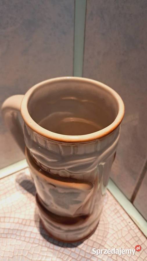 Stary Ceramiczny Kufel Do Piwa Bolesławiec