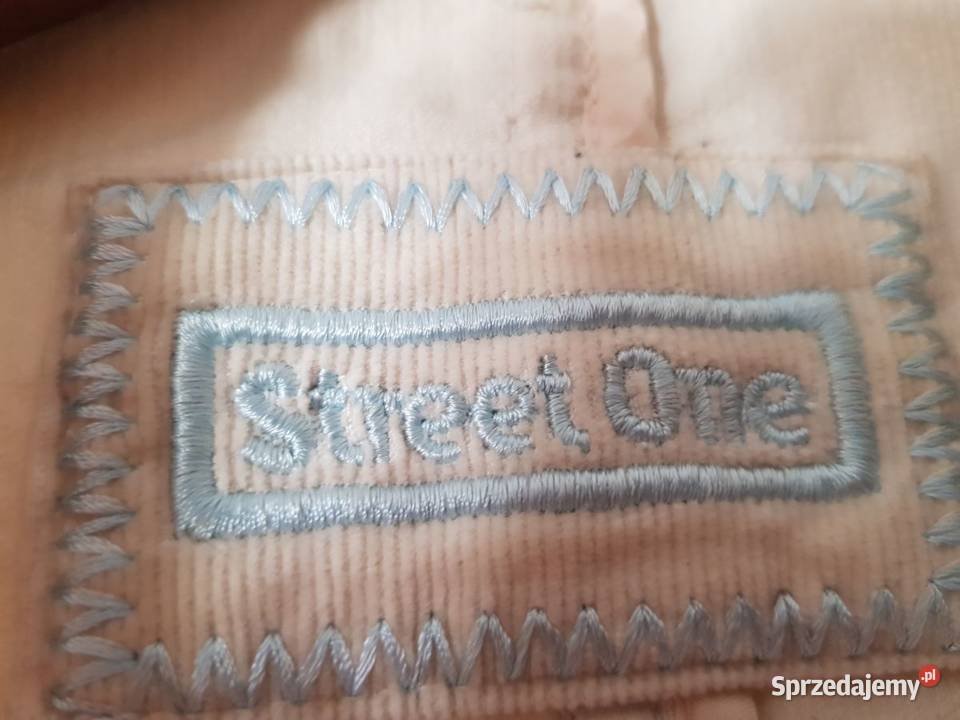 Street One kurtka kremowa sztruksowa elastyczna biały