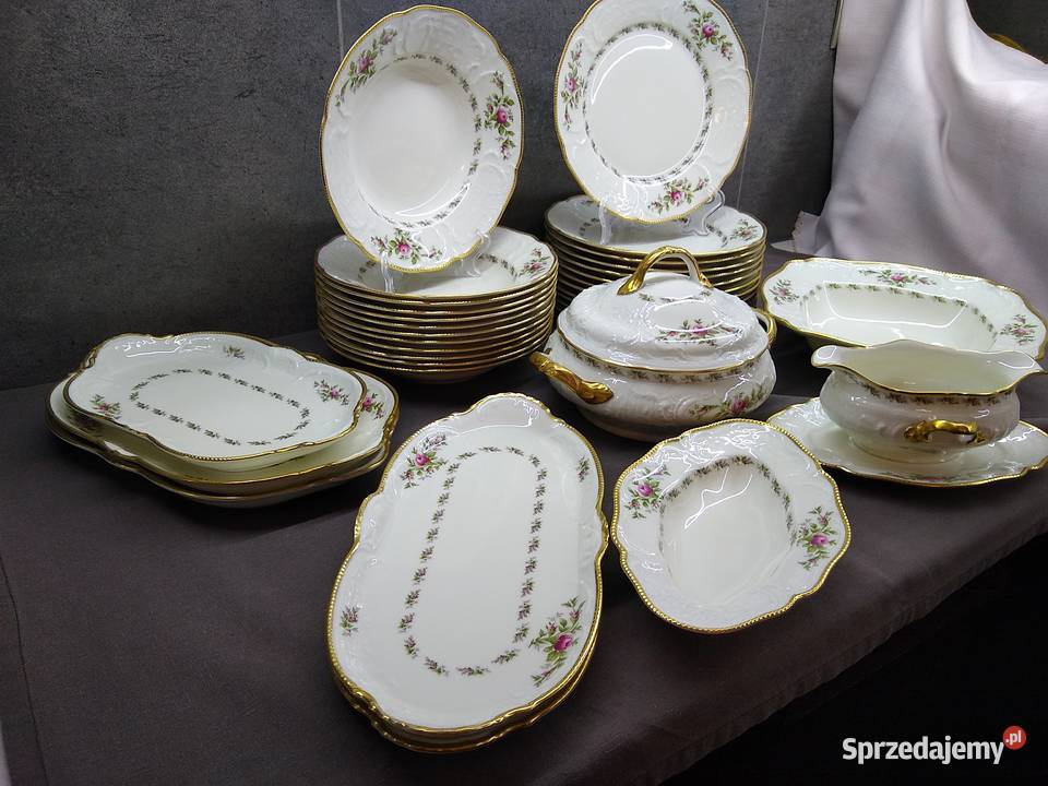 Serwis obiadowy Rosenthal Sanssouci Moosrose 12 wielkopolskie Kalisz sprzedam