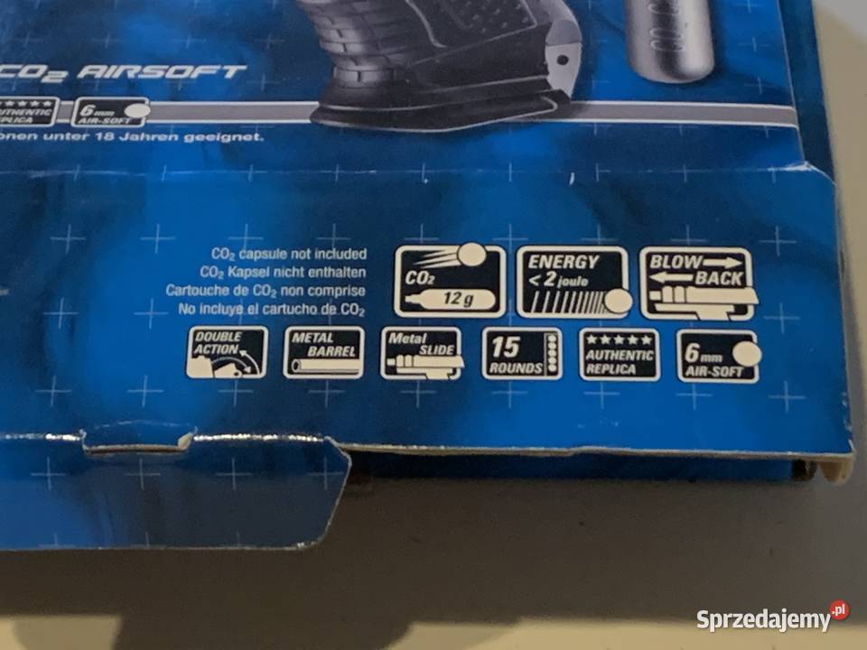 Pistolet Walther P99 DAO ASG 2 joule blowback małopolskie Kraków