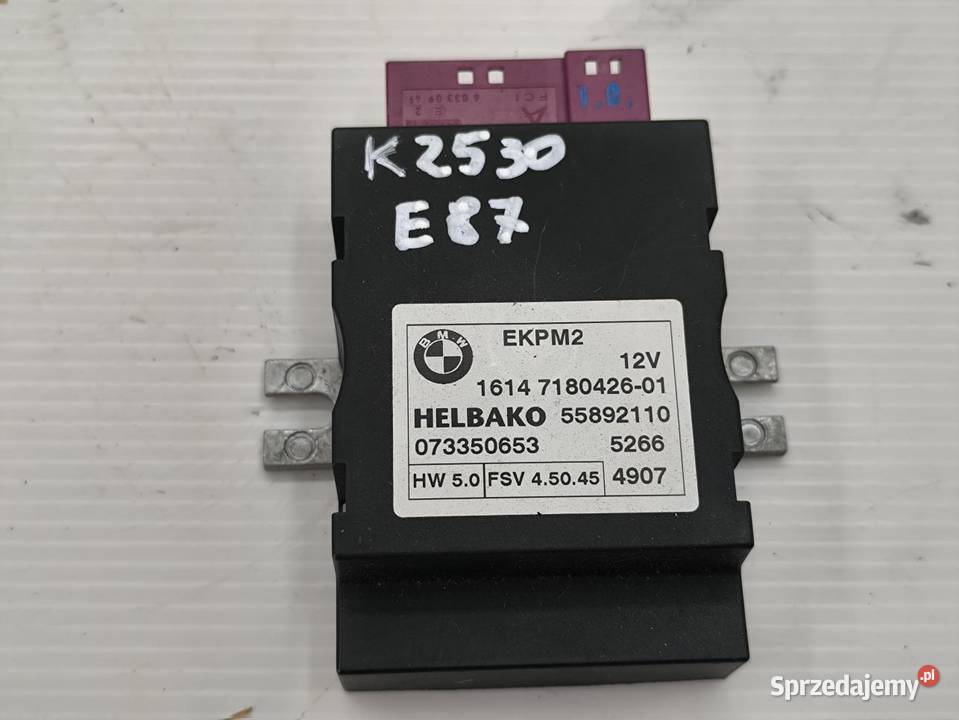 MODUŁ STEROWNIK POMPY PALIWA BMW 1 E87 E81 LIFT osobowe wielkopolskie