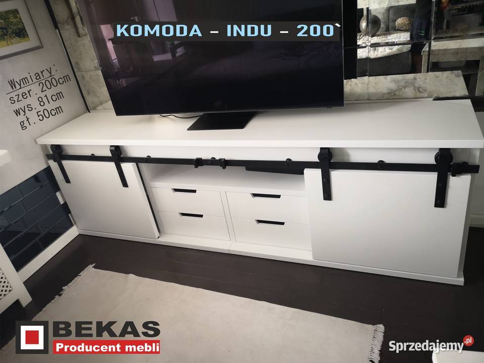 Śliczna Biała Komoda 200 INDU z Suwanymi kujawsko-pomorskie sprzedam