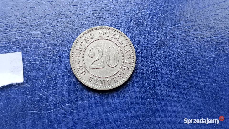Stare monety 20 centesimo 1894 Włochy Lesko