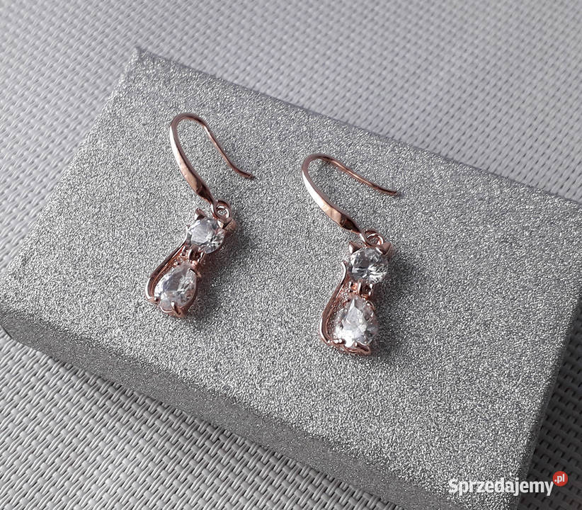 Kolczyki pozłacane Koty z cyrkoniami Łódź