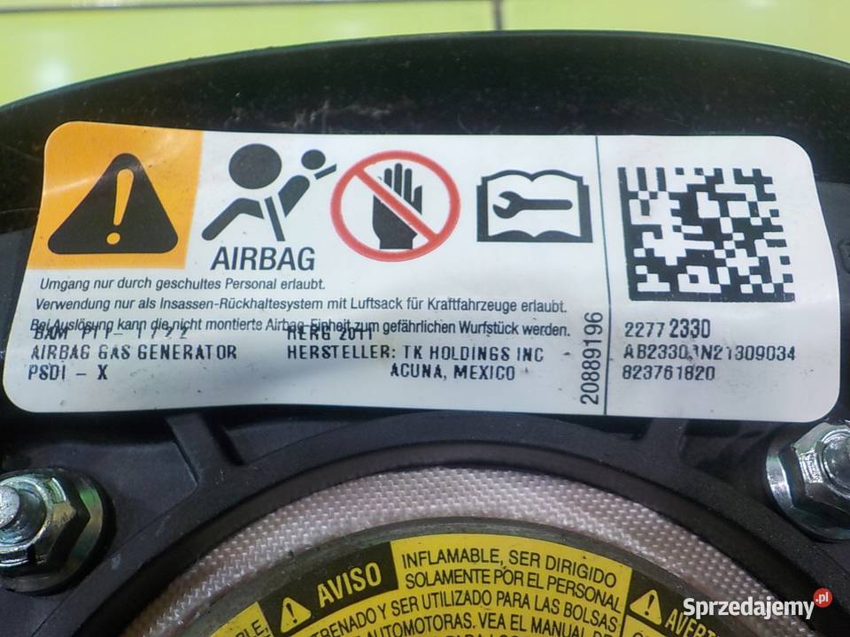 OPEL AMPERA 14 AUT 12r HB 5D AIRBAG poduszka Suków sprzedam