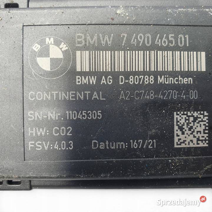 MODUŁ STEROWNIK FOTELA BMW X5 G05 X6 G06 Układ elektryczny, zapłon lubelskie Chełm