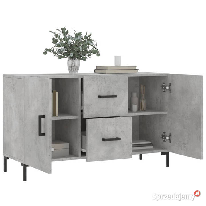 Komoda szarość betonu 100x36x60 materiał Warszawa