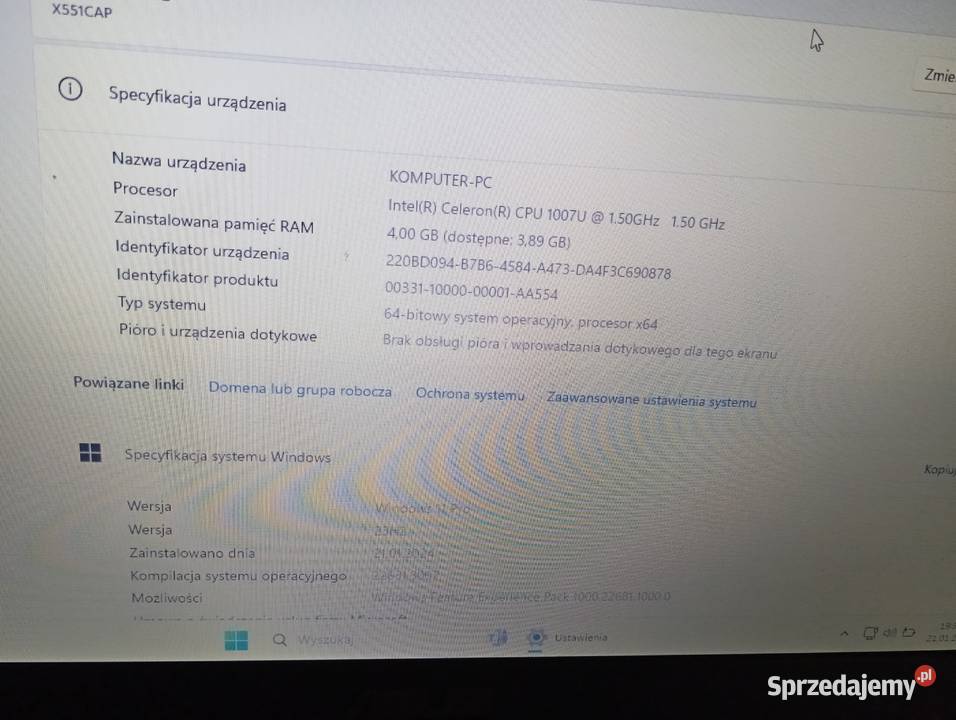 Sprzedam 2 Laptopy Acer Asus Skruda