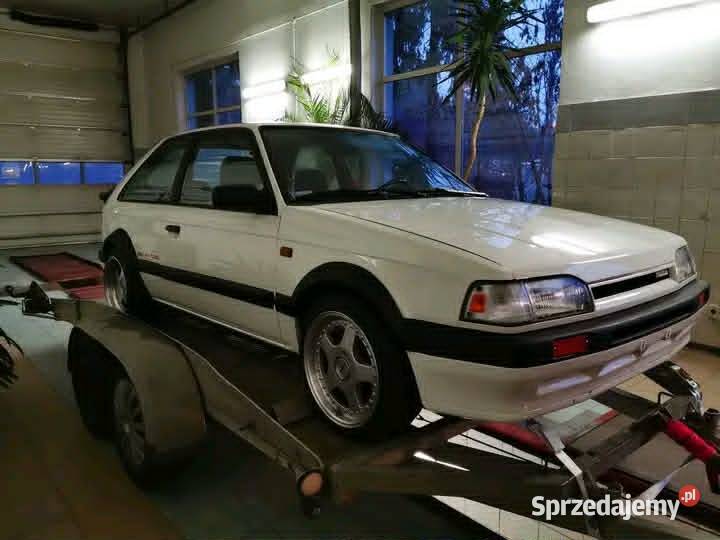 MAZDA 323 Turbo 16 16V FWD Żółte Tablice mazowieckie Warszawa