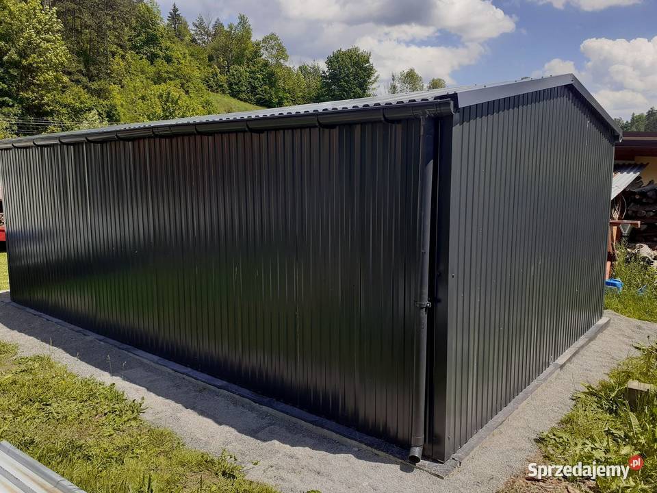 Garaż 4x65Profil Ocynk CGrafit RAL7016 26m2 Kielce
