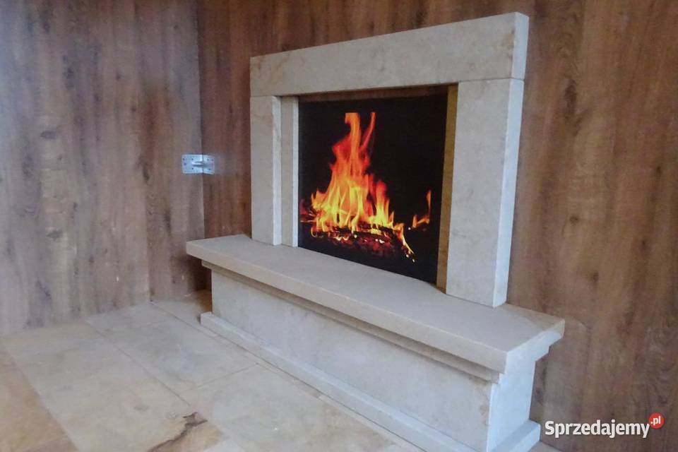 Portale kominkowe kamienne pod wkład elektryczny łódzkie Wielgomłyny