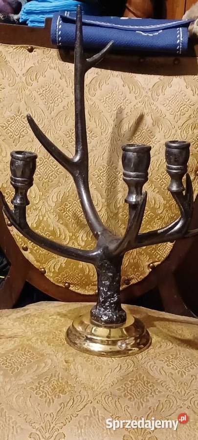 ŚWIECZNIK RĘKODZIELO METAL STOLOWY inny kolor Poznań