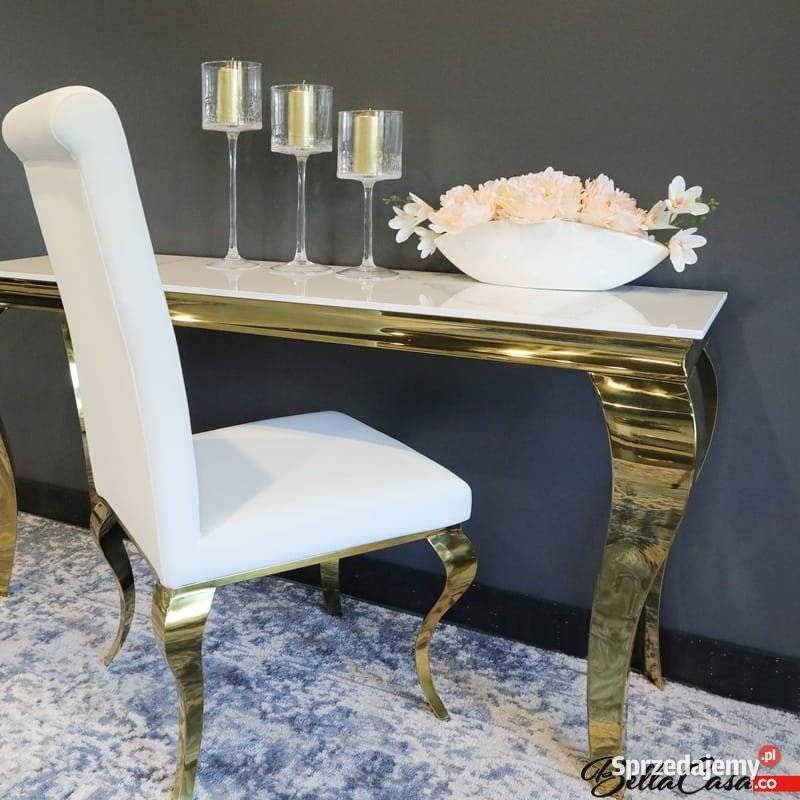 Krzesła glamour Premier Gold Złote Do Jadalni Warszawa sprzedam
