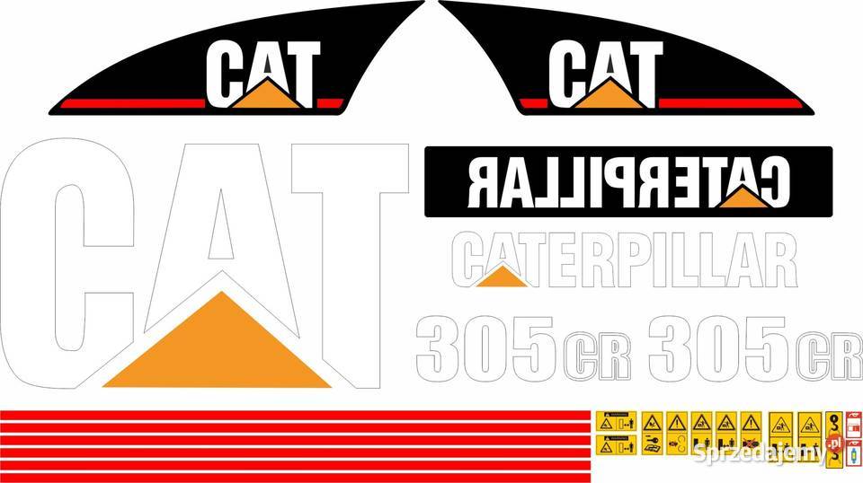 NAKLEJKI NA MASZYNĘ CAT 308D CR CATERPILLAR